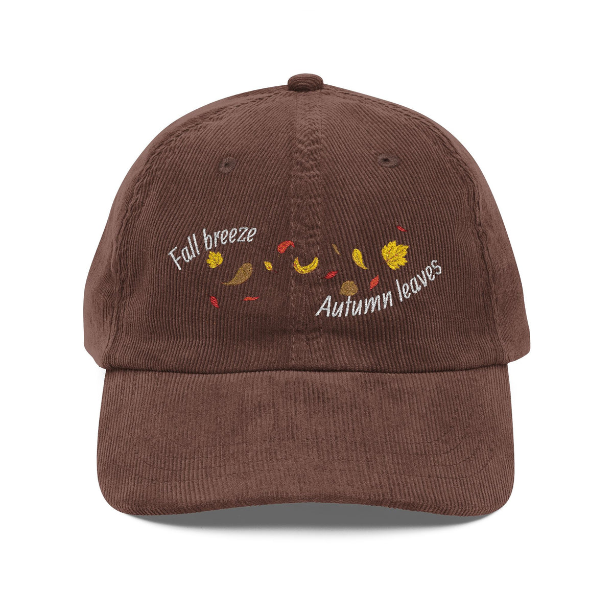 Vintage Embroidered Corduroy Cap Printify